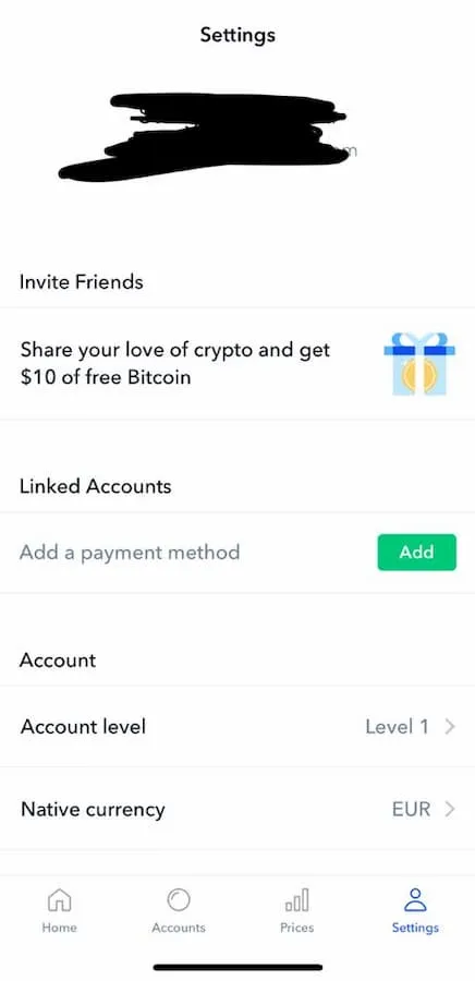 Cumpără Bitcoin prin Coinbase pasul 2