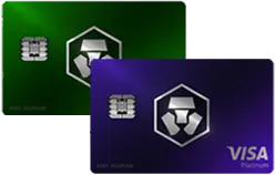 Jade Green ή Royal Indigo MCO Visa Card ( 25.000 CRO Stake)