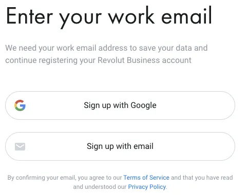 Επιλογή email δημιουργία επαγγελματικού λογαριασμού