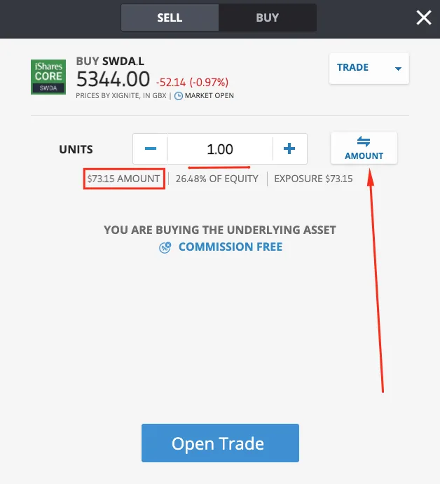 Αγορά ETF στο etoro