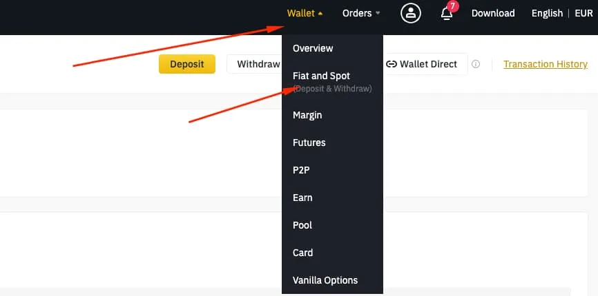 Retiro de Fondos en Binance