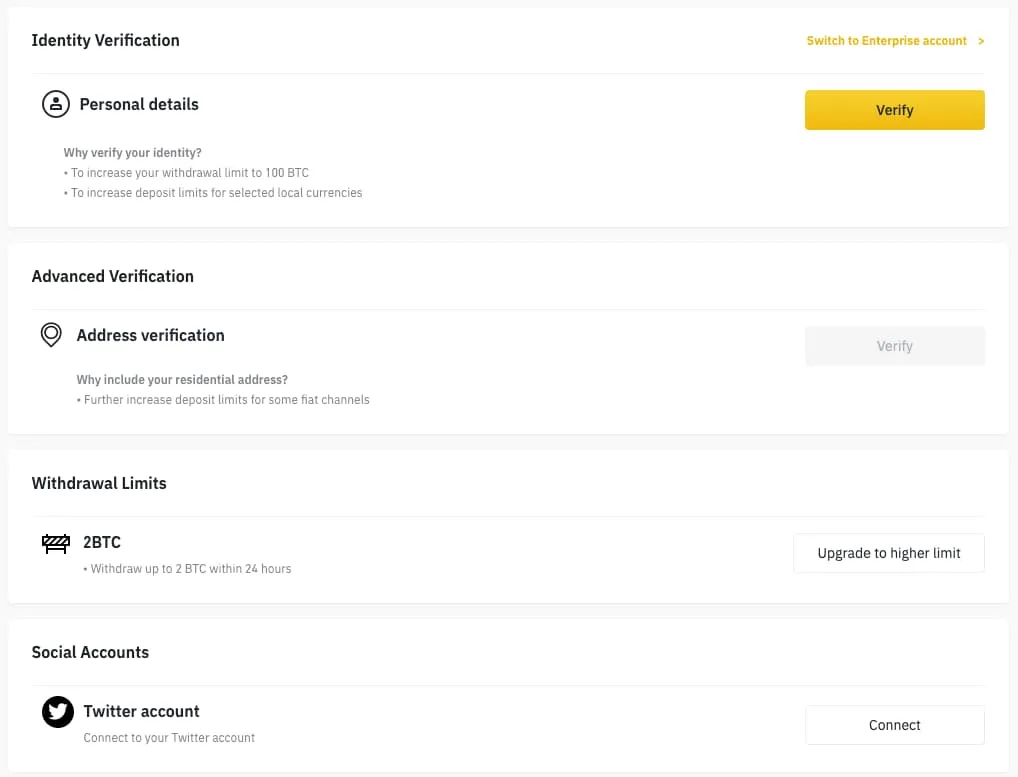 Verificar tu Cuenta en Binance