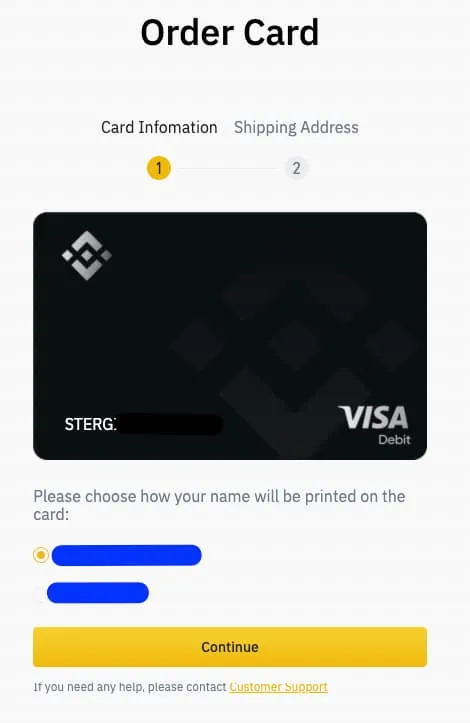 ORDENAR LA TARJETA BINANCE EN ESPANA